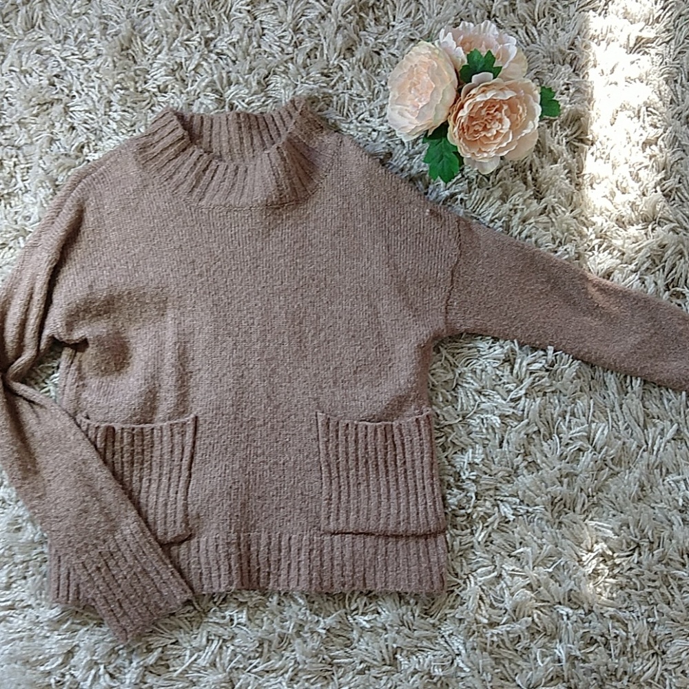 Tan turtle neck sweater
